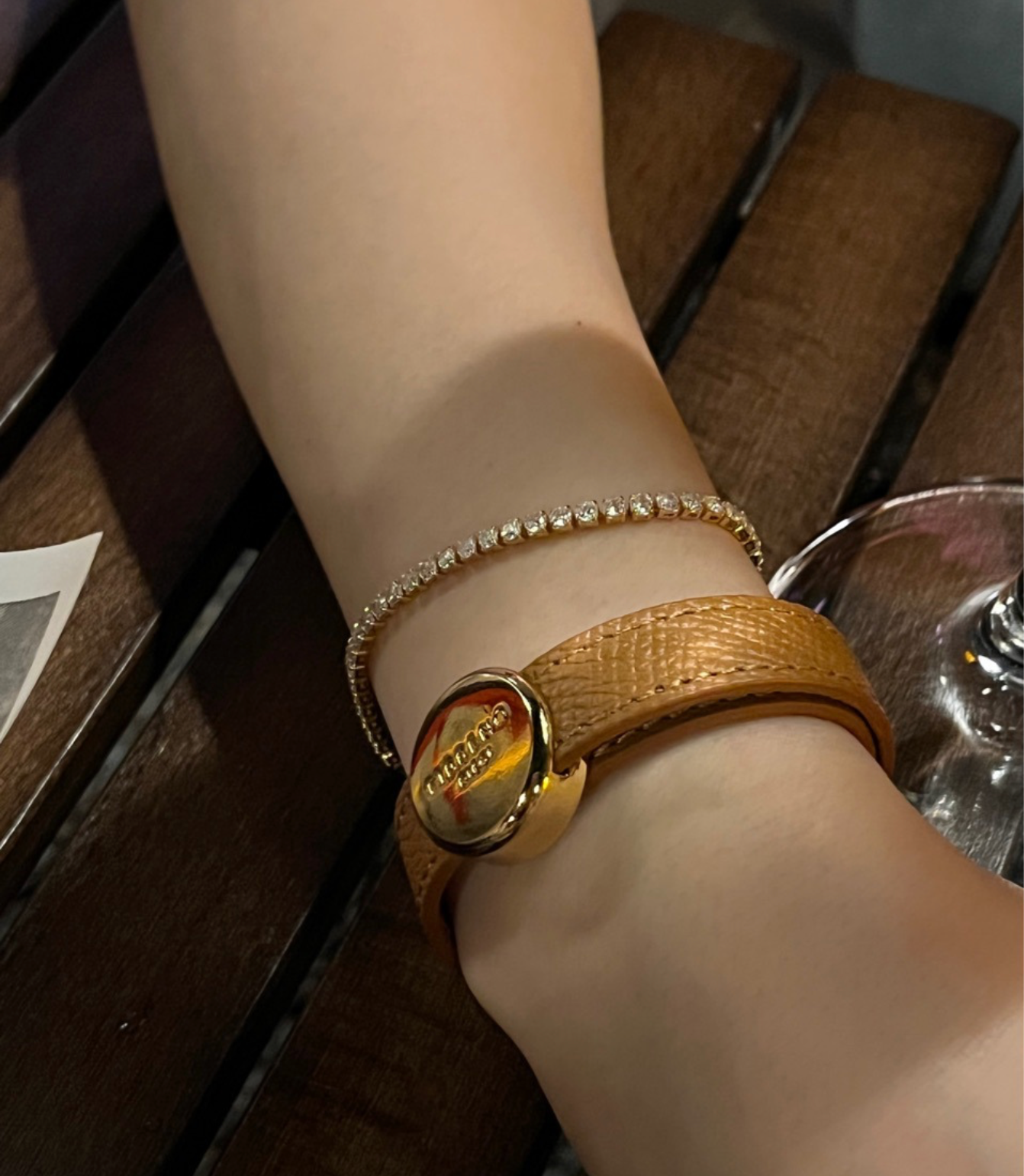 Starlit Glow – Slim Cubic Zirconia Tennis Bracelet