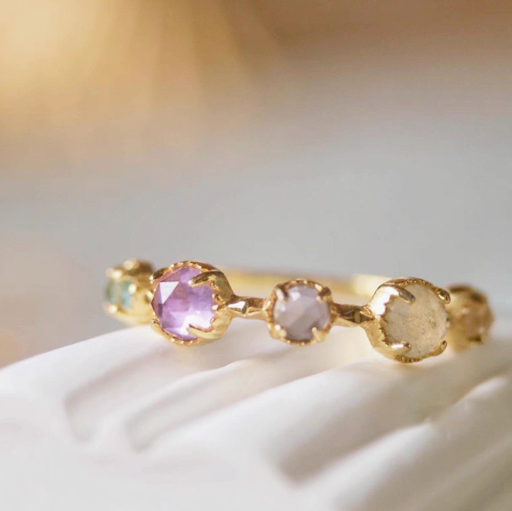 Celestia Orbit – Adjustable Planet Stone Ring