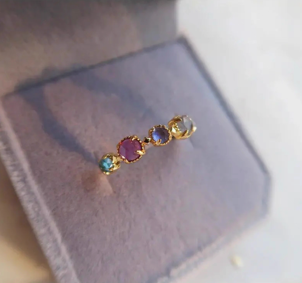 Celestia Orbit – Adjustable Planet Stone Ring