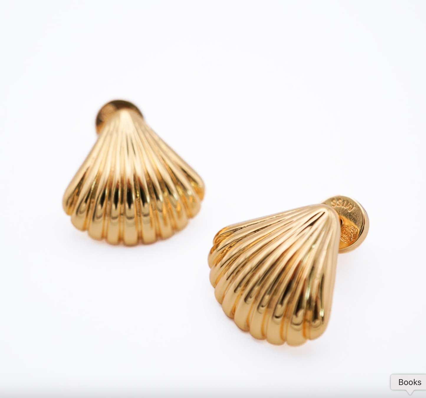 Veil Shell | Minimalist Fan Earrings