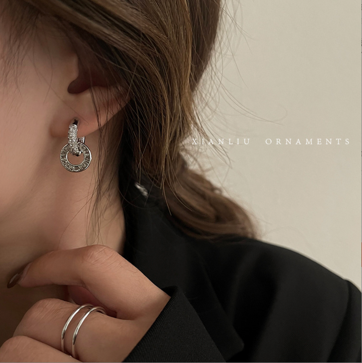 Dual Gleam | Convertible Zircon Hoop Studs