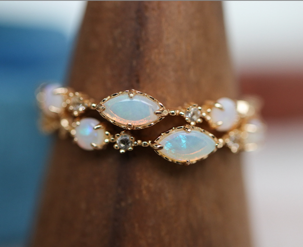 Elaria | Opal Bloom Adjustable Ring