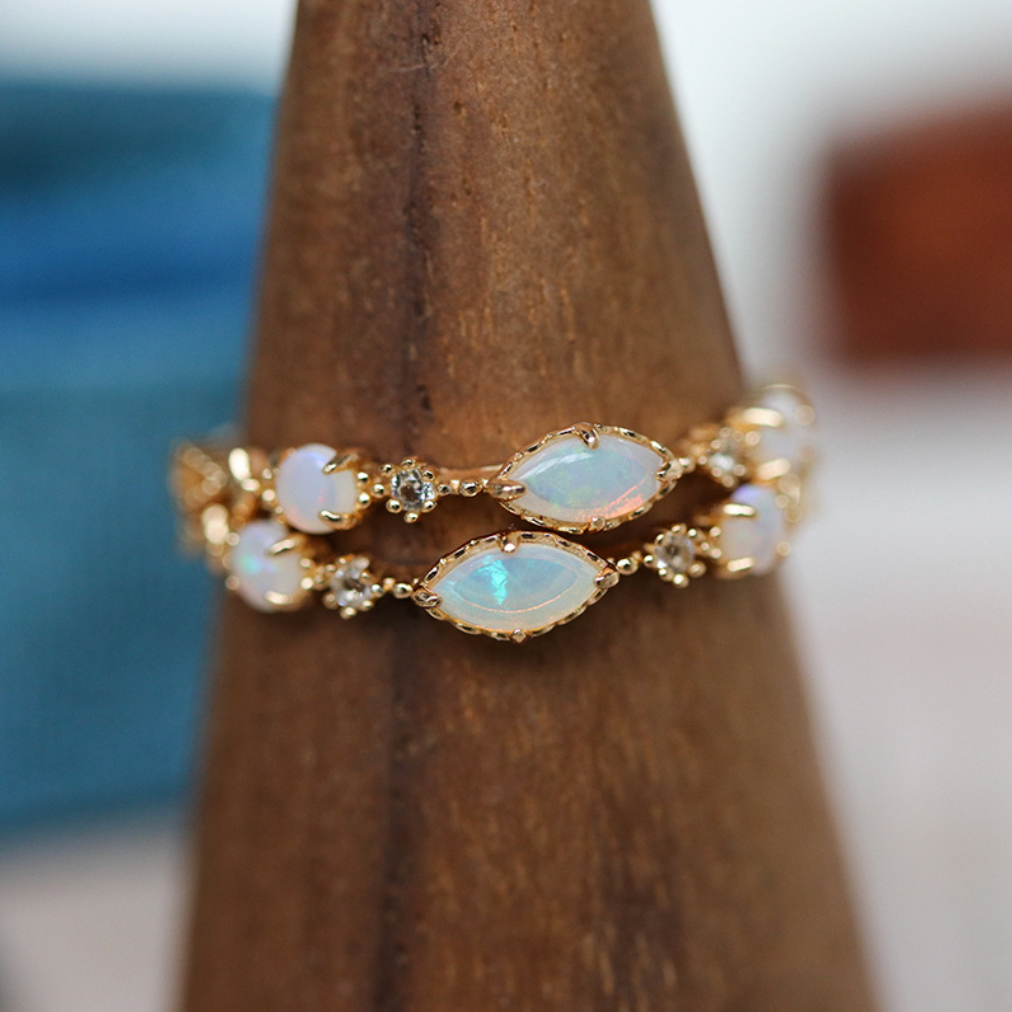Elaria | Opal Bloom Adjustable Ring