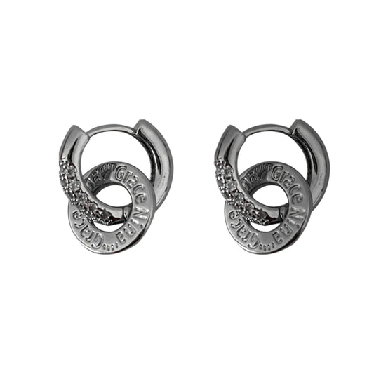 Dual Gleam | Convertible Zircon Hoop Studs